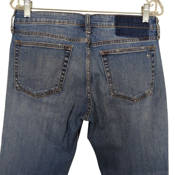 Rag & Bone Dre Low Rise Slim Boyfriend Women Jeans 28 light blue distressed - Picture 5 of 16